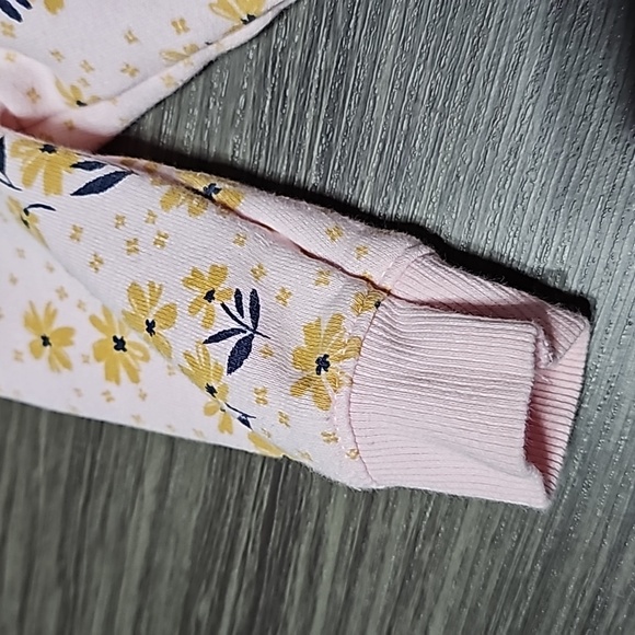 Infant Floral Hooded Full Bodysuit - Picture 4 of 7